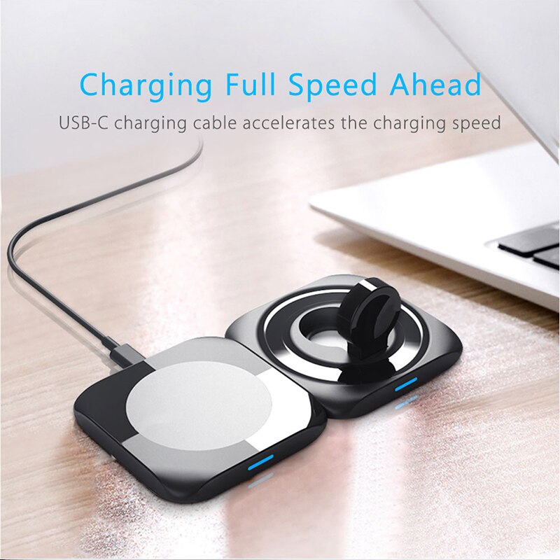 4 in 1 Qi Schnelle Drahtlose Ladestation Magnetische Drahtlose Ladegerät Mehrere Ladung Dock für iphone 12 Apfel Uhr Airpods Profi: Ursprünglich Titel