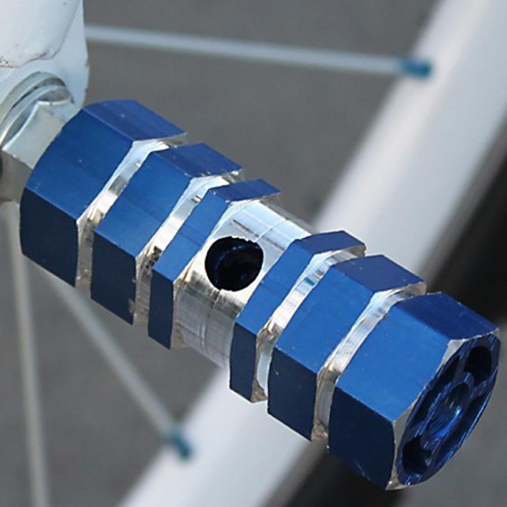 2 uds de aluminio antideslizante bicicleta MTB bicicleta Pedal del eje trasero delantero pie clavijas BMX reposapiés palanca cilindro accesorios de bicicleta