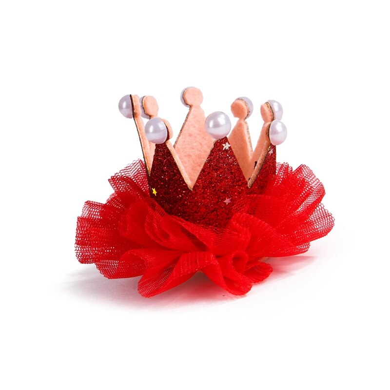 Accesorios para el pelo de perro y gato, sombrero de corona de princesa dulce, gorra para de cumpleaños, Cosplay para mascotas, perros pequeños, gatos, cachorros Katten