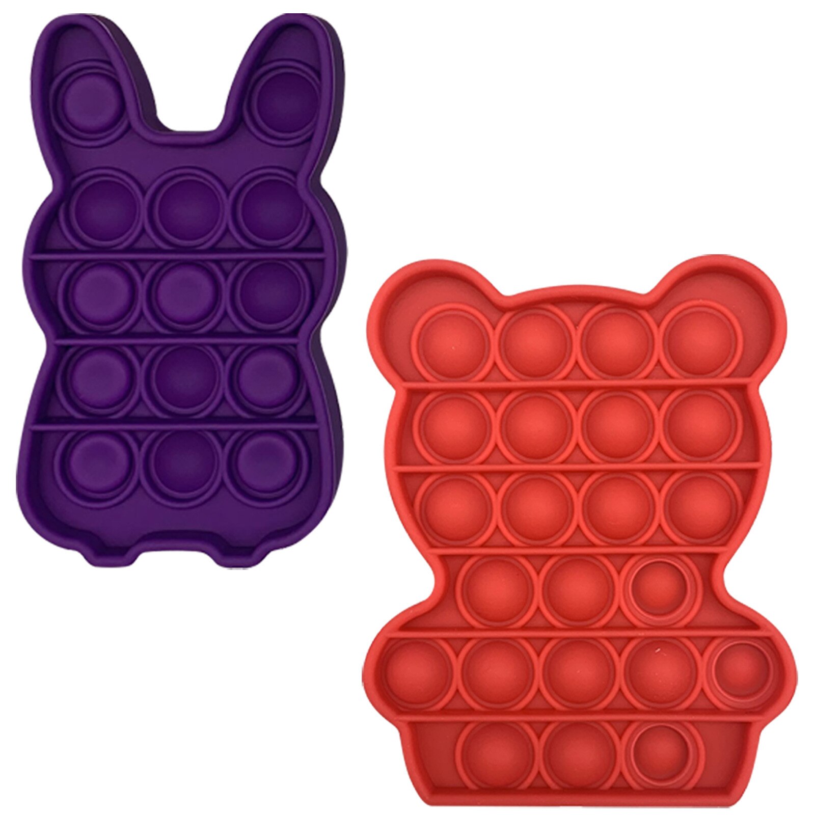 Popit Fidget Speelgoed Push Bubble Fidget Zintuiglijke Speelgoed Autisme Speciale Behoeften Stress Reliever En Verhogen Focus Zachte Anti-Stress speelgoed: 2PC F