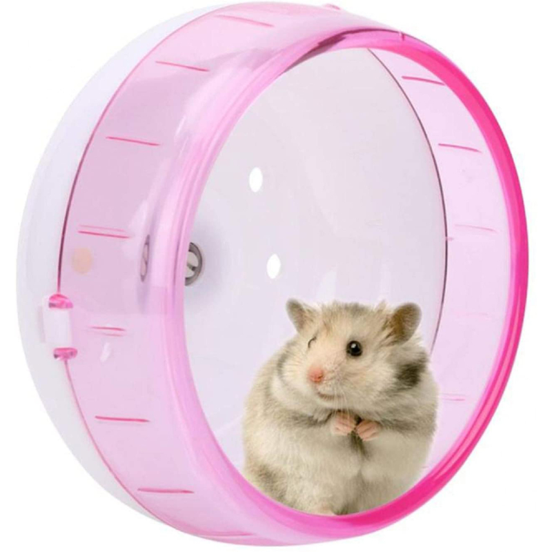 Funny Hamster Wheel Toy Silent Runner Spinner Exercise Running Wheel Small Pets Plastic Silent Roller Exercise Wheel Cage Toy