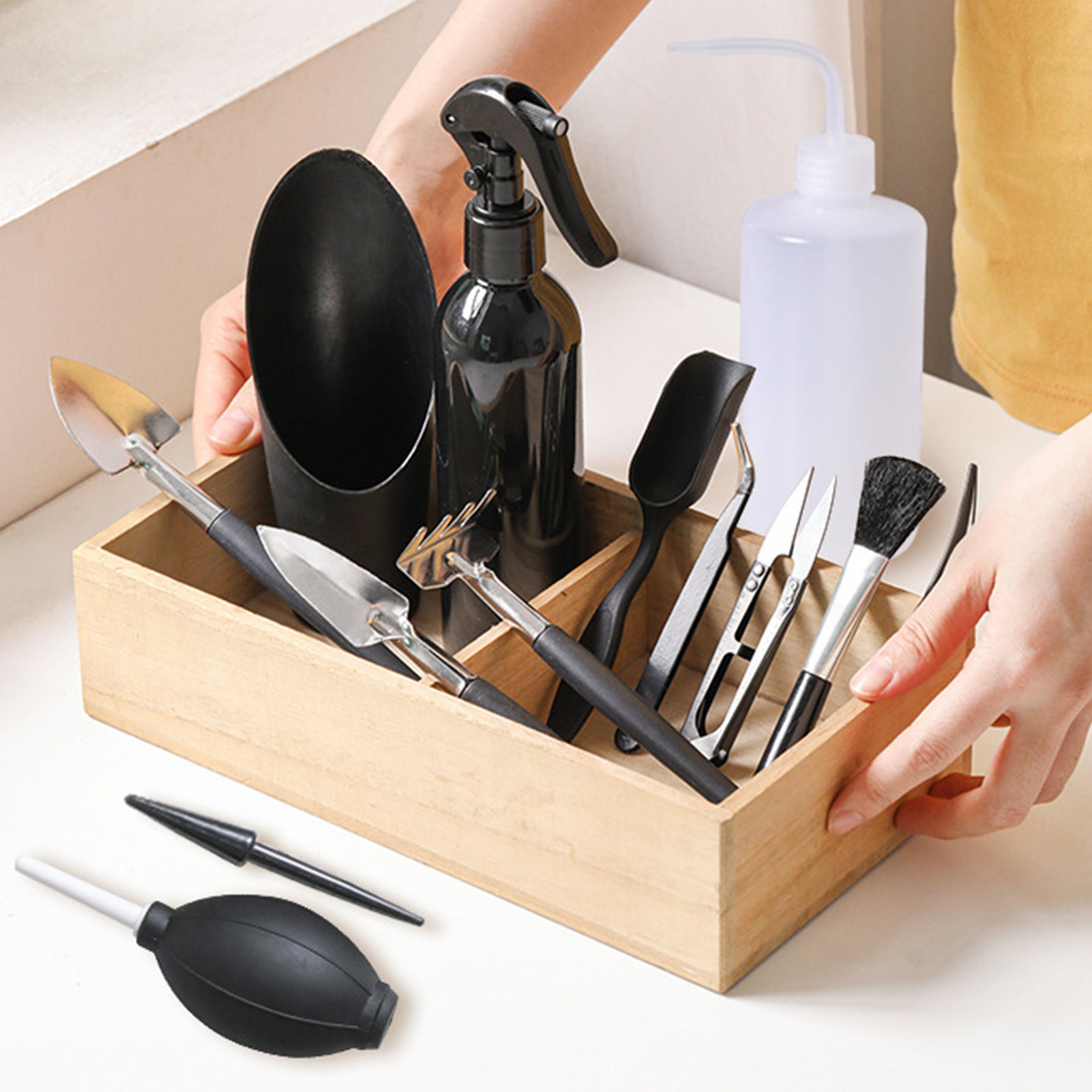 5/8/13pcs Garden Planter Kit Succulent Plants Tools Mini Garden Hand Tools Set Indoor Bonsai Miniature Transplant Seedling Tool