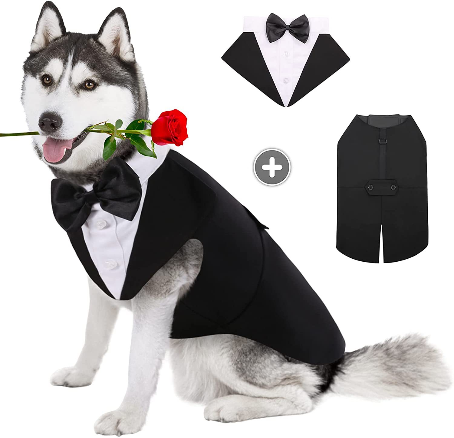Haustier-Hundekleidung, modisch, Party, Show, formeller Anzug, Krawatte, Schleife, Hemd, Hochzeit, Rauchen, Halloween-Kleid für kleine und große Hunde