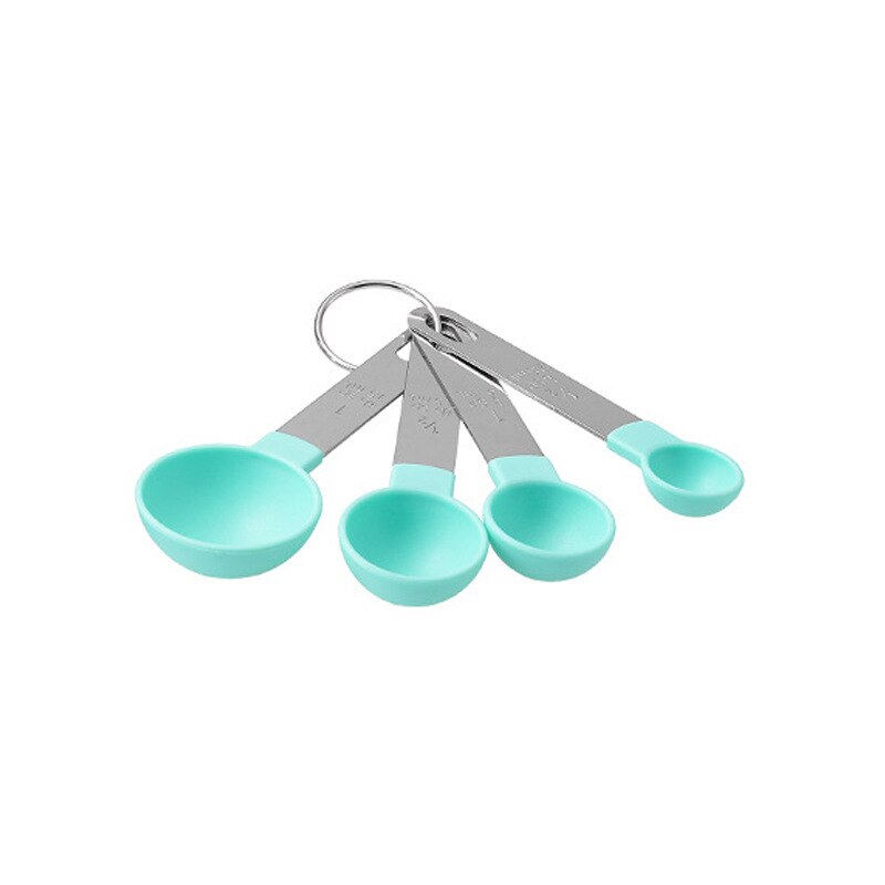 4/8Pcs Measuring Spoons Teaspoon Sugar Scoop Cake Baking Flour Measuring Cups Stainless Steel Handle Kitchen Measuring Tools: army green