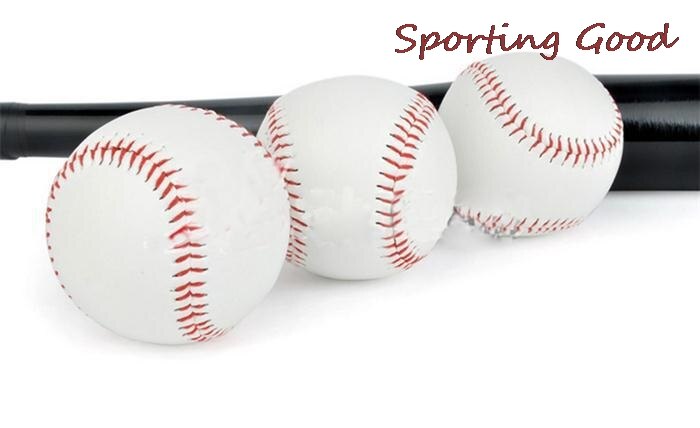 Standard 9" White Soft Leather Cork Center BaseBall Ball Exercise Practice Trainning Base Balls Softball Sport Team Game