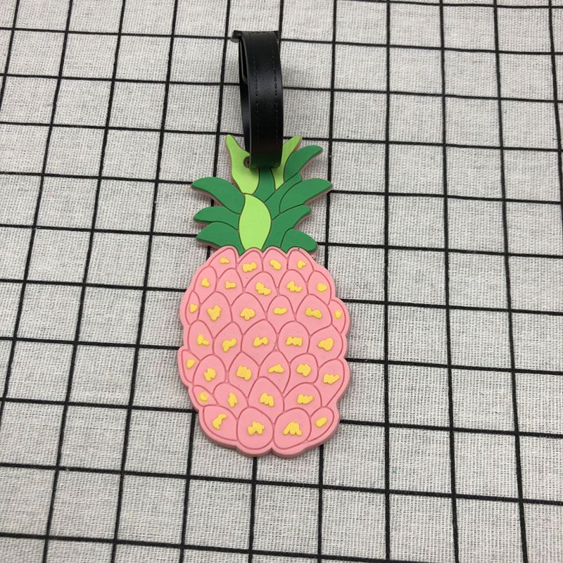 ananas Accessori Da Viaggio Creativo Bagagli etichetta gel di Silice Valigia ID Indirizzo titolare Bagaglio Imbarco etichetta Etichetta Portatile: 1