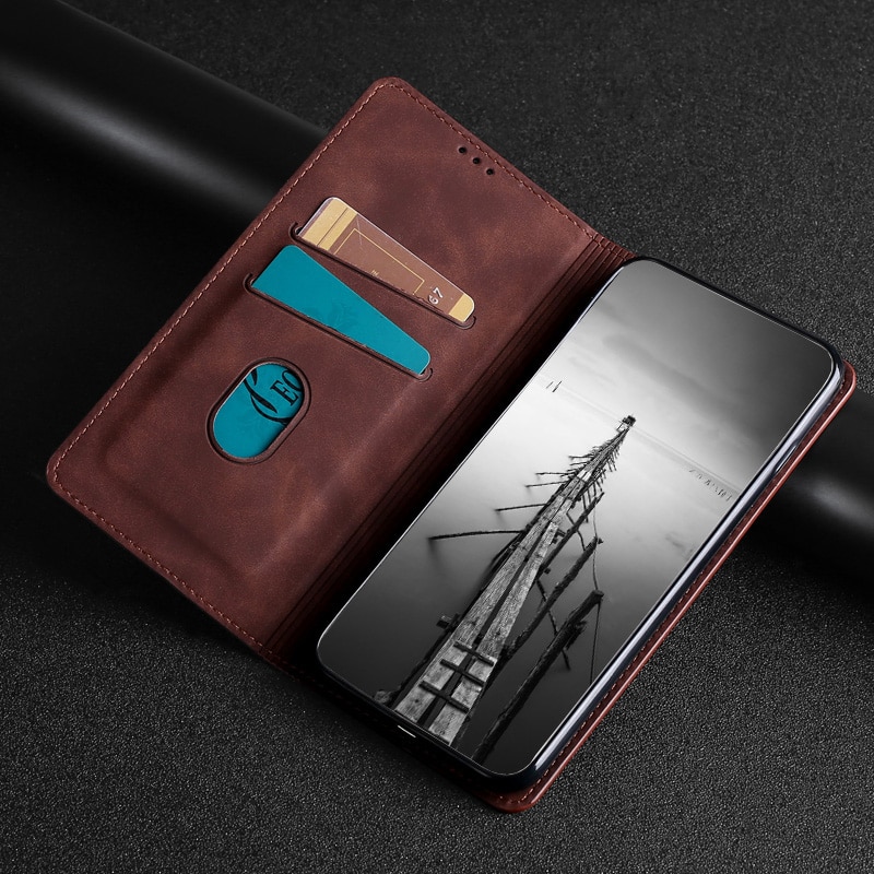 Funda de cuero con tapa para Huawei Honor 8 Pro 4C 6C Pro, funda trasera para teléfono Honor 8 Pro V9 Honor 6C Pro, funda con ranuras para tarjetas magnéticas