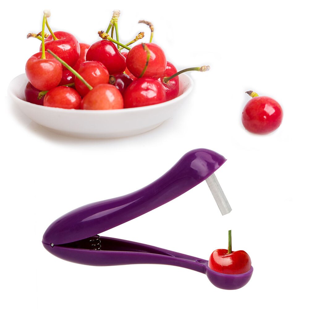 Cherry Core Seed Remover Keep Complete Plastic Fruits Gadgets Tools Kitchen Accessories Cherry Pitter Fast Remove