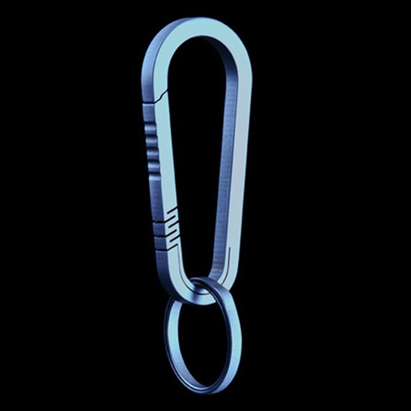 Titanium Legering Sleutelhanger Rugzak Lichtgewicht Opknoping Gesp Outdoor Karabijnhaak Roest-Proof Quick Rebound 4.6Cm/6.6Cm Optionele