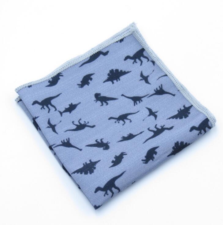 Dinosaur Men Bow Tie Set Pocket Square Handkerchief Mens Butterfly Bow Tie Skinny Ties Set Lots Slim Necktie For Man