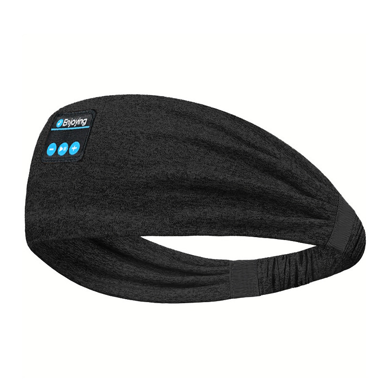 Sporthoofdbanden Draadloze Bluetooth-hoofdtelefoon Hoofdband Slaapmuziek Oogmasker Zachte elastische yoga-haarbanden Zweetbandjes voor buiten: green