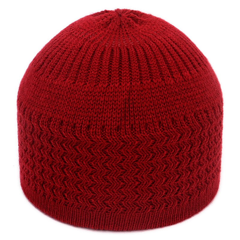Bonnet de prière pour hommes musulmans, en Crochet de crâne islamique, en paquet, chapeaux turcs de couleurs unies