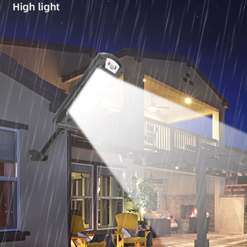 240 COB Solar LED Light Waterproof PIR Motion Sensor Smart Remote Control Lamp Outdoor Street Garden Security Wall Light