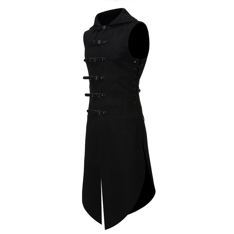 Men's Gothic Tuxedo Vest Medieval Vintage Sleeveless Steampunk ...