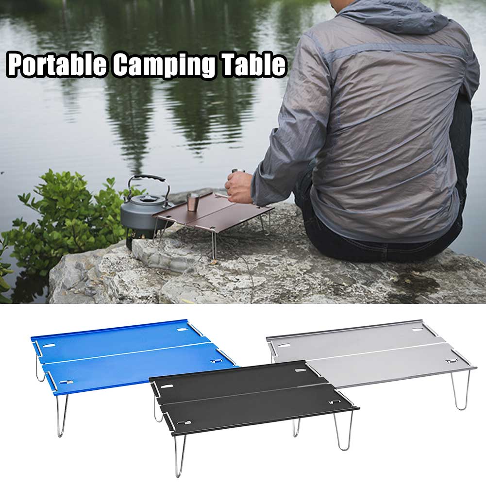Cooking Picnic Festival Folding Table Multifunction Aluminum Alloy Waterproof Ultralight Mini Portable Outdoor Camping Beach BBQ