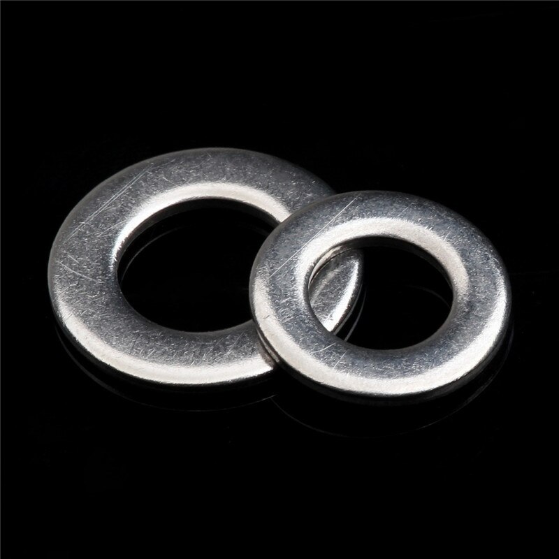 395PCS Durable Stainless Steel Flat Washers Lock Screw Gasket Plain Washer Metric Assortment Set M4 M5 M6 M8 M10 M12