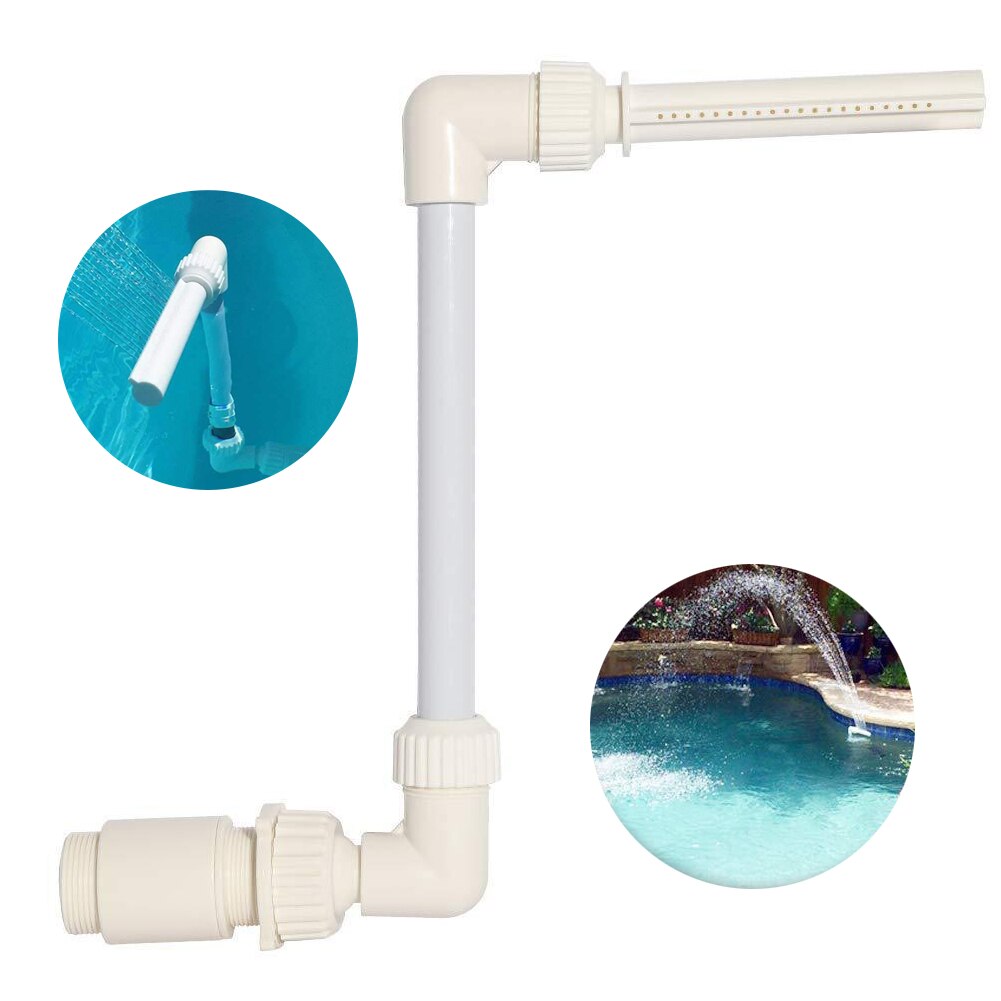 Swimming Pool Fountain 1PC Outdoor Supplies Friendly PVC Frame Adjustable Environmentally Waterfall Pool Fountain