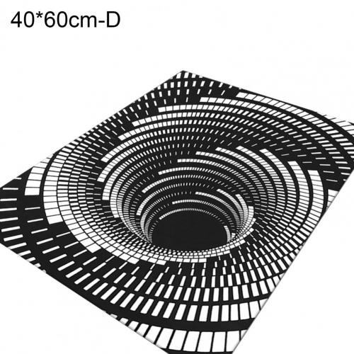 3D Clown Trap Visual Carpet Sewer Manhole Cover Horror Rug Home Carpet Living Room Bedroom Floor Mat Halloween Decoration: 40x60cm D