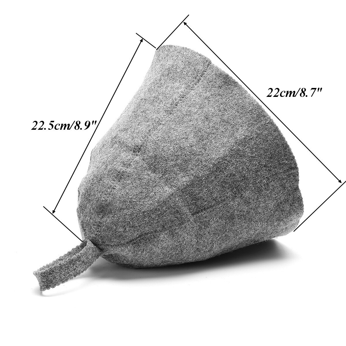 90%  uld filt grå sauna hat til russisk banya sauna hytte forsyning diameter 8.7 "