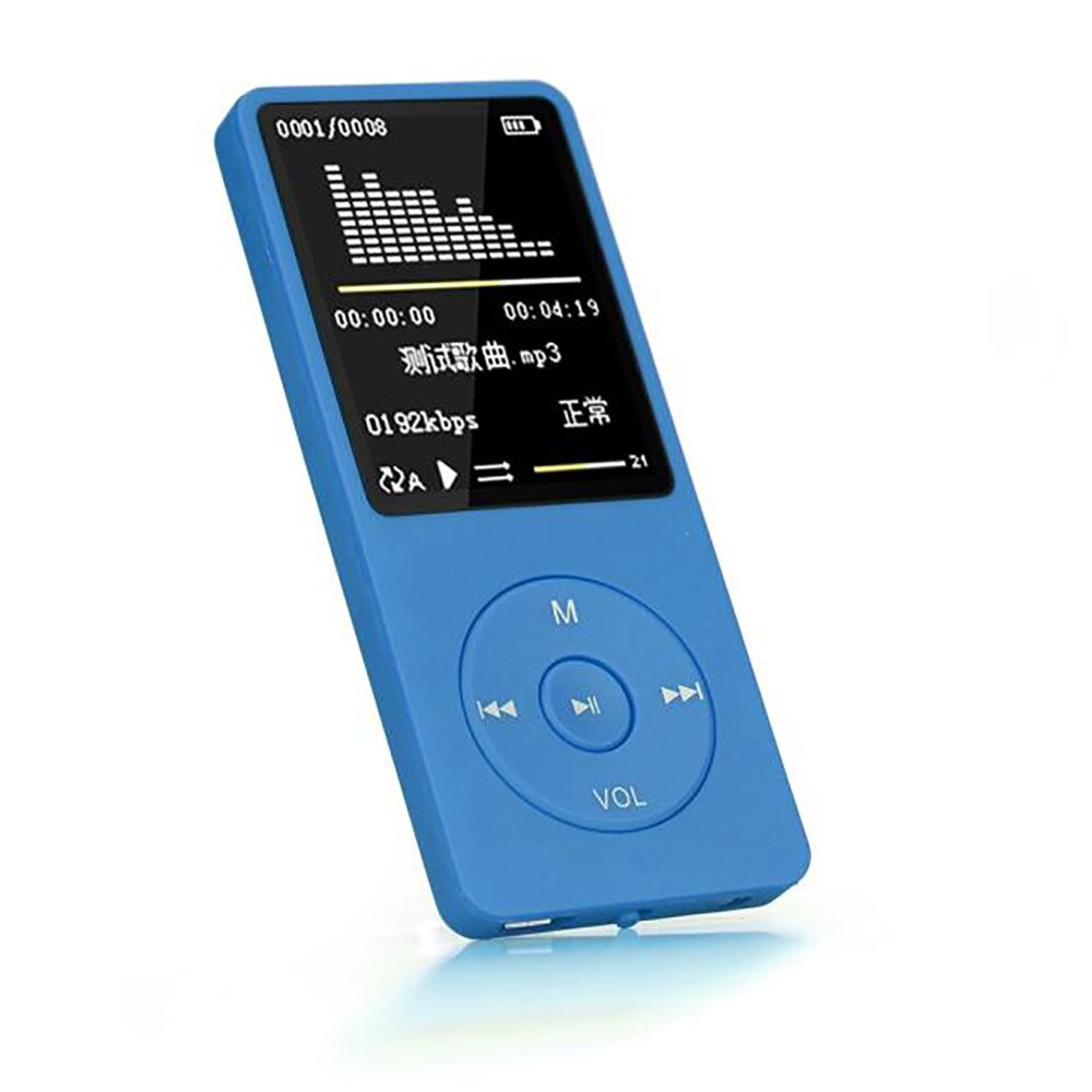 70 Hours Playback MP3 Lossless Sound Music Player TXT E-book FM Recorder TF Card Support Up to 128GB Droship c0606