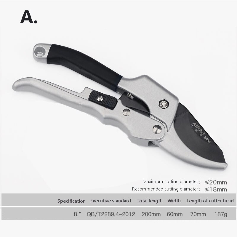 Plant Pruning Garden Shears Gardening Pruning Shears Can Trim Branches with A Diameter of 24mm. Scissors Hand Tools