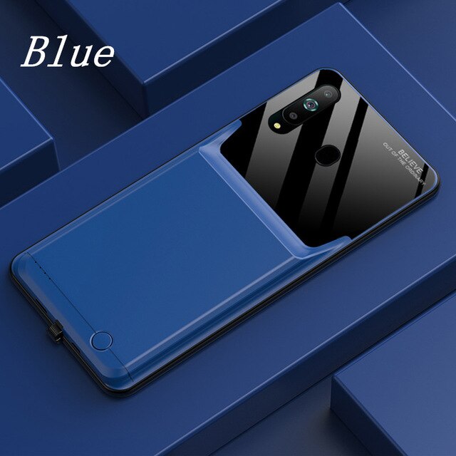 Custodie per caricabatterie portatili per Samsung Galaxy A9 Pro Power Bank custodia per ricarica batteria per Samsung Galaxy A8S custodia per batteria: Blue For A8S