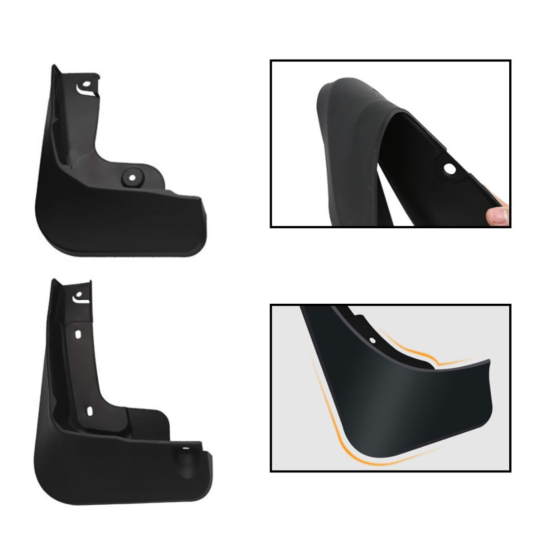 4pcs Durable Automobile Front&amp;Rear Mudguard High Plastic Car Mud Flaps Accessories For Ford For Mustang Mach-E