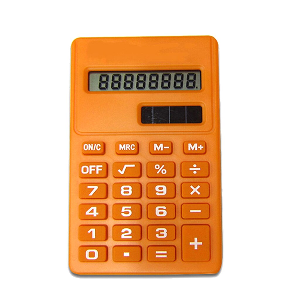 Mini Calculator 8 Digits Display Handheld Portable Pocket Size Basic Calculator for School Students Children Office Supplies