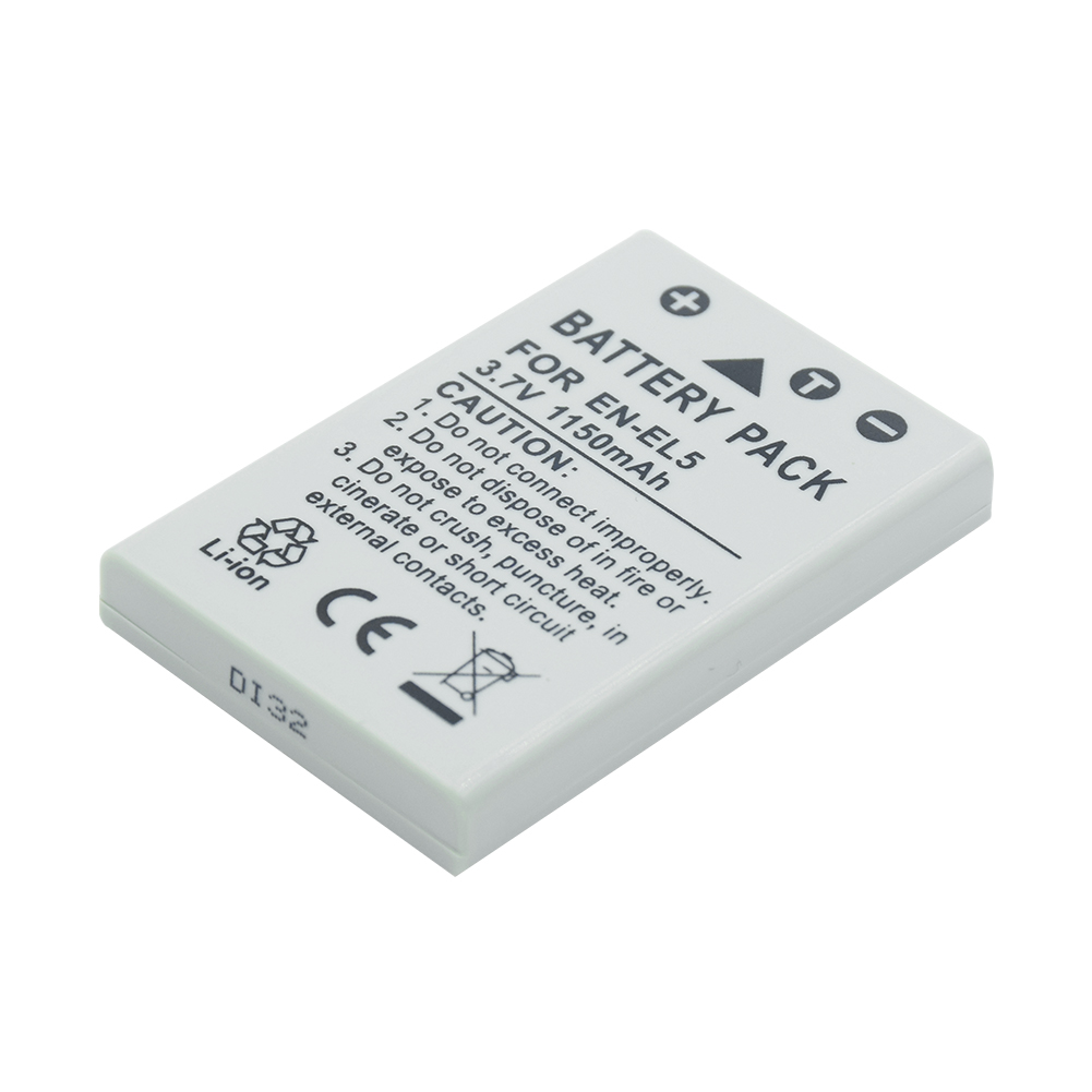 1/2 Pieces EN-EL5 ENEL5 EN EL5 3.7V 1150mAh Li-ion Camera Battery for Nikon Coolpix 3700 4200 5200 5900 7900 P3 P4 P500 P510