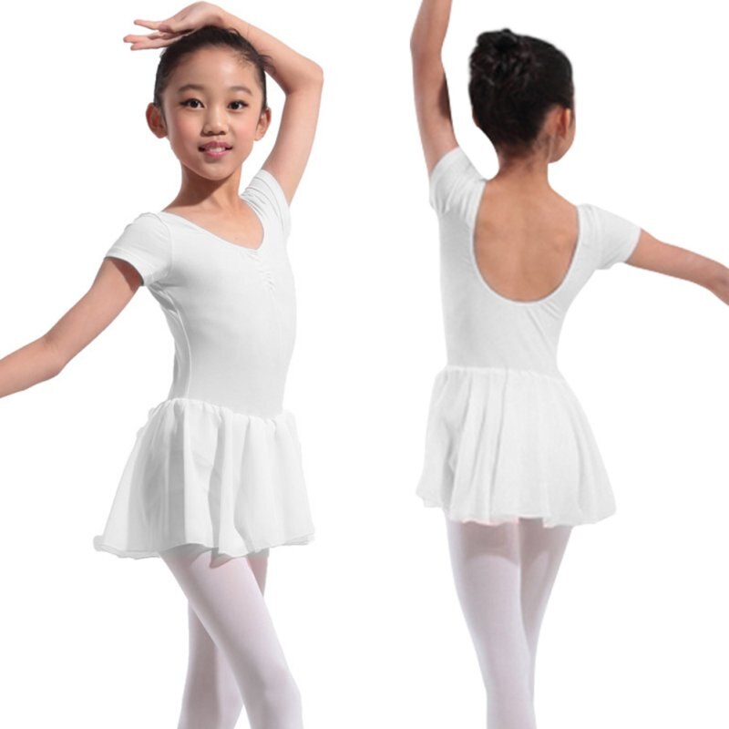 Gymnastik trikå för flickor balett klänning barn trikå tutu danskläder kostymer balett trikåer för tjej ballerina kläder