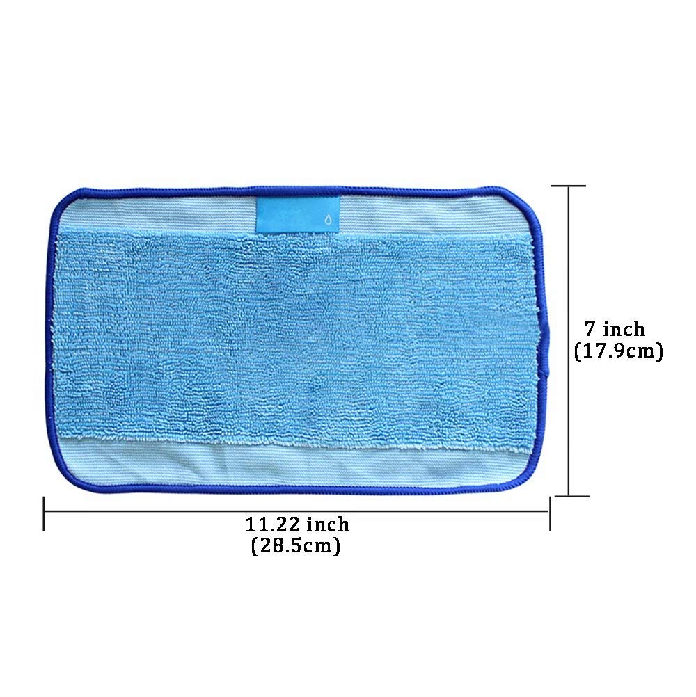 Mixed Microfiber Mopping ClothsWashable&Reusable Mop Pads Fits for iRobot Braava 380 380t 320 321 Mint 4200