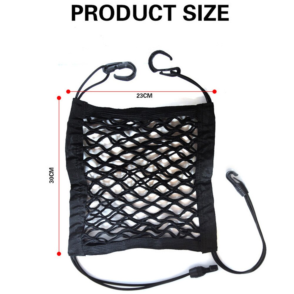 Maille coffre voiture organisateur Net marchandises stockage universel siège arrière arrière rangement rangement Auto accessoires voyage poche sac réseau