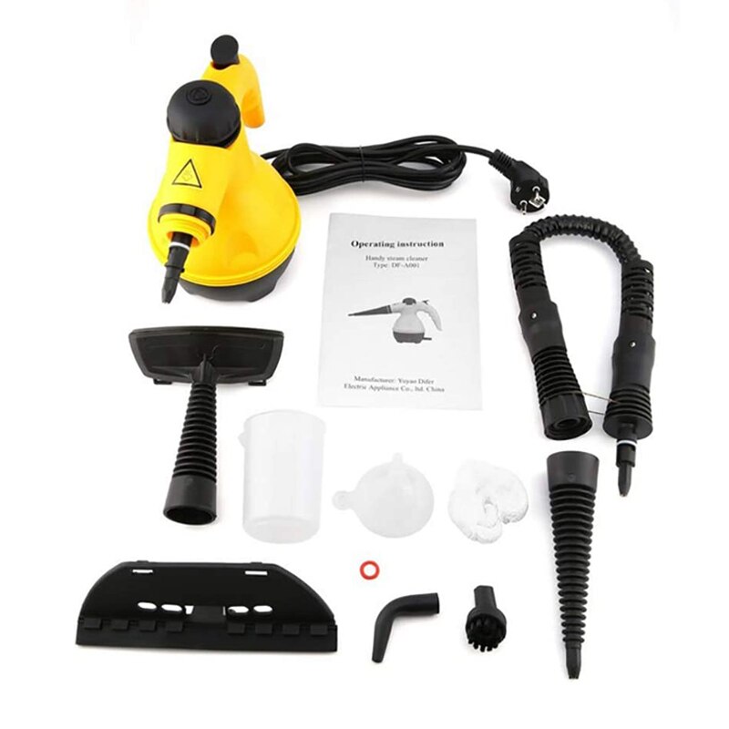 Electric Steam Cleaner Portable Handheld Steamer Attachments Kitchen Brush Home Office Room High Pressure Steam Cleaning Machine: Default Title
