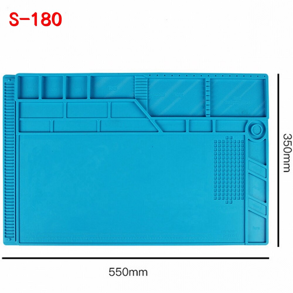 S-170 S-160 S-150 S-140 Met Magnetische Isolatie Siliconen Solderen Pad Mat Bureau Onderhoud Platform Voor Reparatie Station