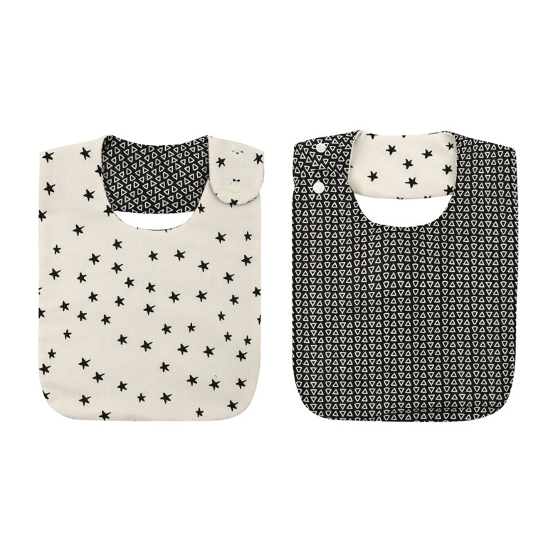 Baby Boys Girls Waterproof Bib Cotton Saliva Towel Kids Toddler Feeding Burp