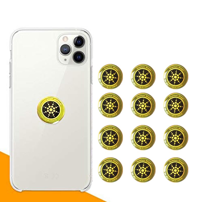 Autocollants Anti-radiation Pour Téléphone - Lot De 10, Diamètre 2,7 Cm - Dorés, Protection EMF - Pour Ordinateur, Micro-ondes