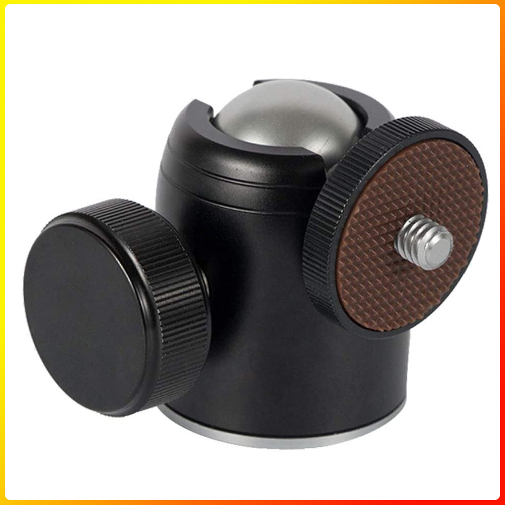 Tripod Mini Ball Head 360 Degree Metal Ballhead Mount with 3/8&quot; to 1/4&quot; Screw for Digital Camera DSLR Cell Phone Monopod