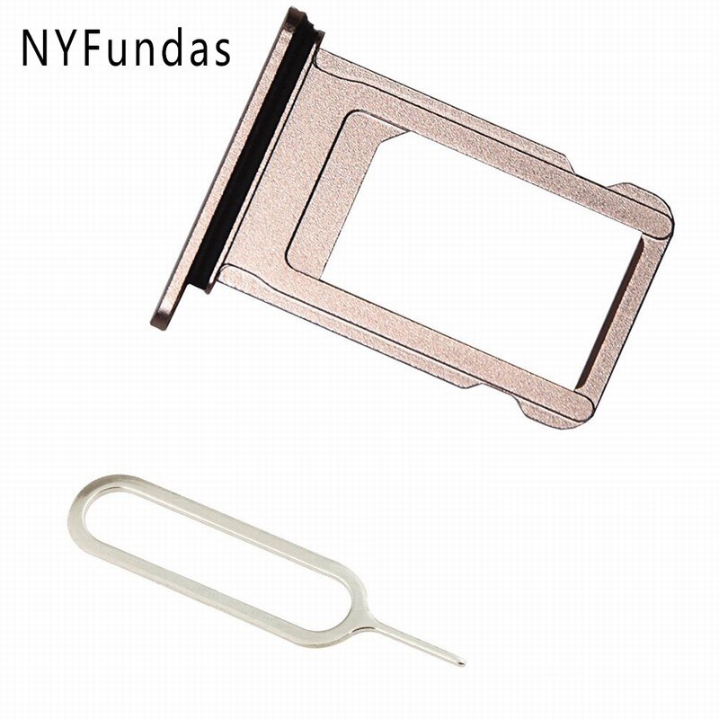 Ascromy Sim-kaart Houder Slot Lade Vervanging voor iPhone 7 Plus 5.5-inch 7 plus iPhone7Plus Adapter Tool Reparatie deel Accessoires: Rose Gold