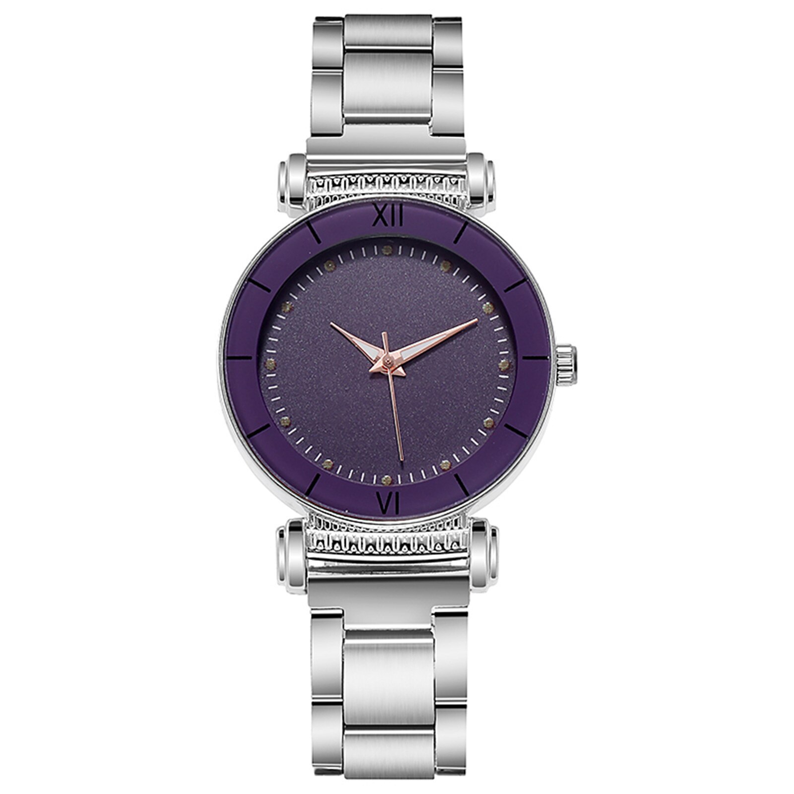 Reloj de gama alta para mujer, relojes de lujo con decoración de vestidos, reloj de cuarzo con esfera de acero inoxidable, reloj informal, reloj femenino #25: D