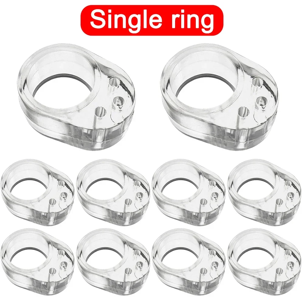 20/1Stck Türgriff Stopper Silikon Puffer Zauberstab Schutz Tür Knopf Stoßstange Möbel Geschützt Absturz Pads Anti-kollision Ringe: XS / Weiß