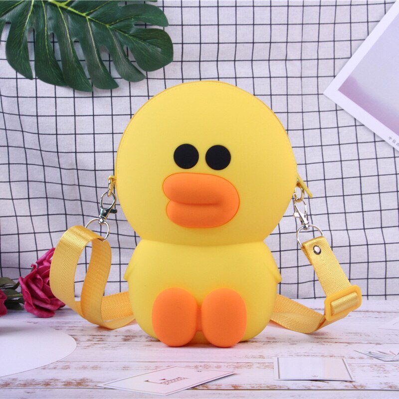 Q OOM Persoonlijkheid Cartoon Mode Siliconen Messenger Bag Mini Messenger Bag Dames Chain Purse Dames Schoudertas: 90239