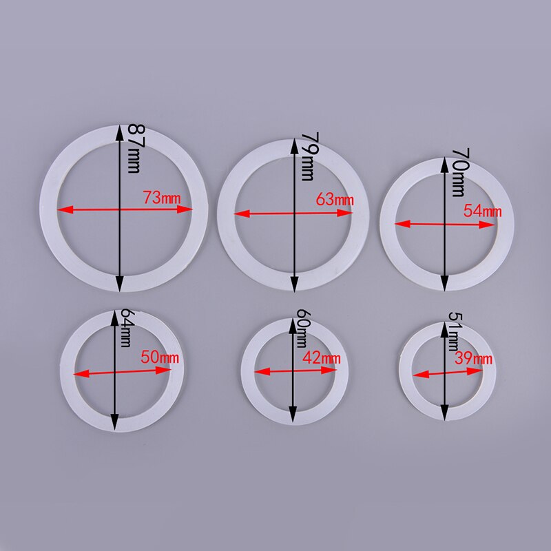 Silicone Seal Ring Flexible Washer Gasket Ring Kitchen Coffee Makers Accessories Parts