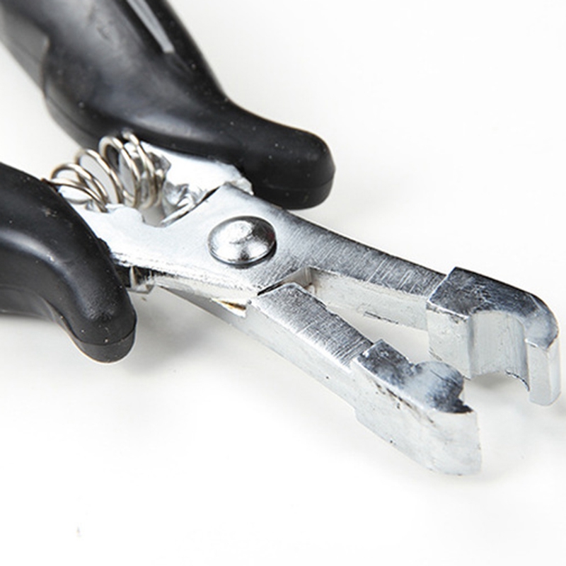 Alicates metálicos en forma de U de 4mm para Micro anillos, utensilios para extensiones de cabello humano 1 unidad