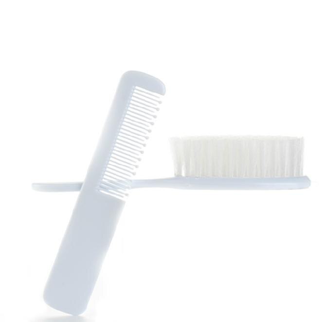 White Infant Baby Comb and Brush (comb Fetal Moss) 2pcs/set