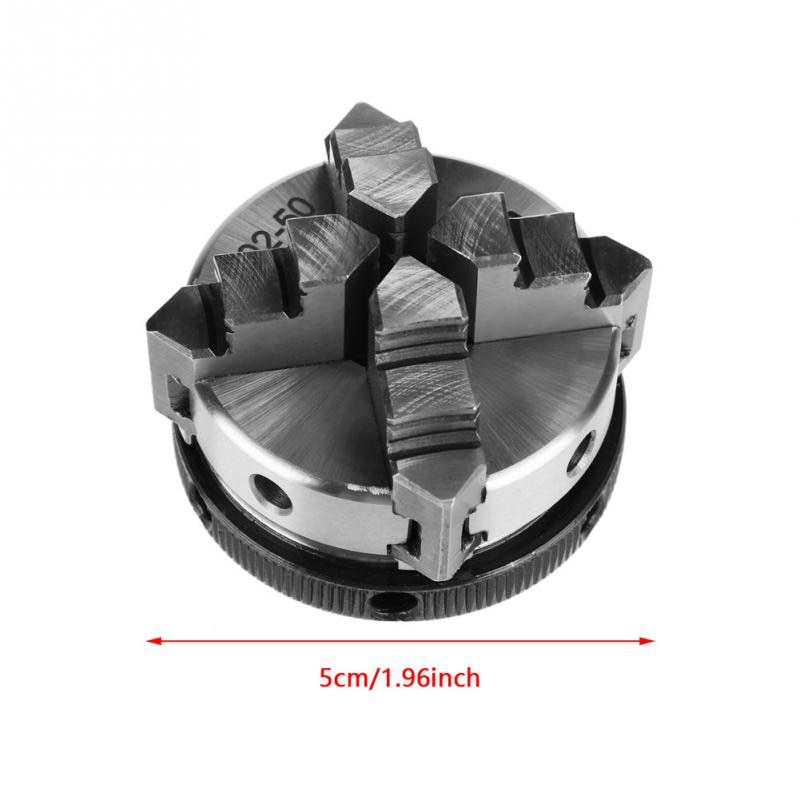 SAN OU Lathe Chuck 50Mm Mini 4 Jaw Reversible Self-Centering Thread Mount Lathe Chuck K02-50 Torno Metal