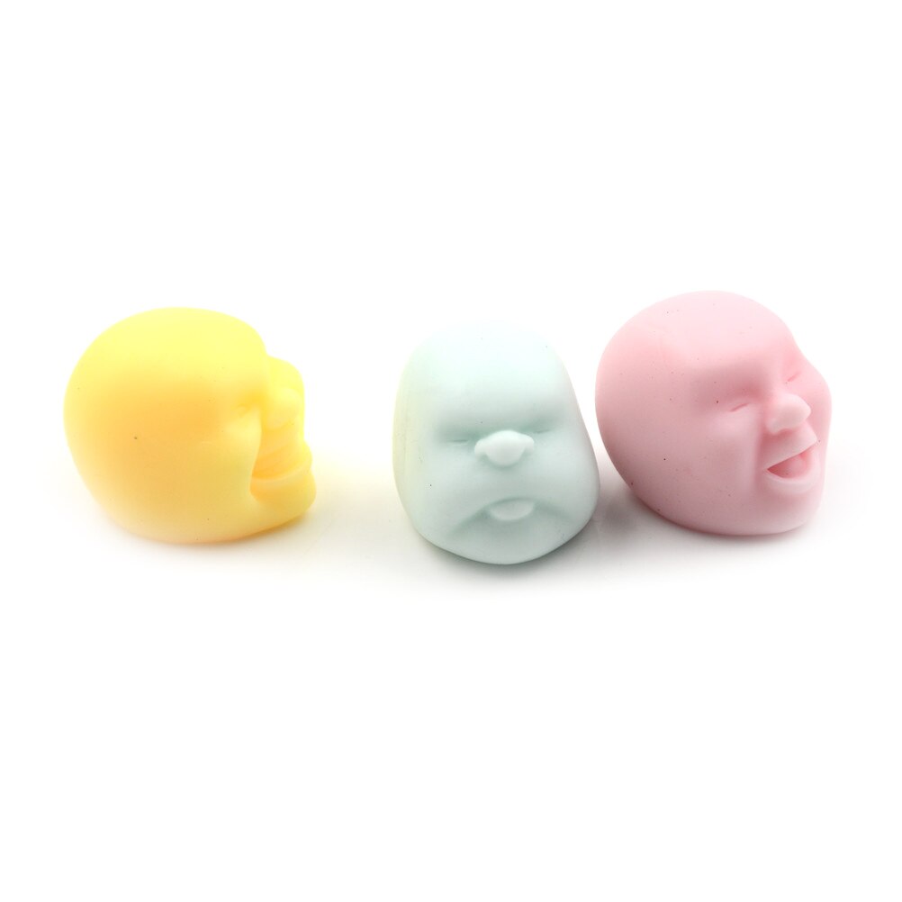 1 Pcs Anti-Stress Bal Ontspannen Pop Speelgoed Menselijke Emotie Gezicht Vent Speelgoed Volwassen Stress Verlichten Bal Speelgoed Speelgoed