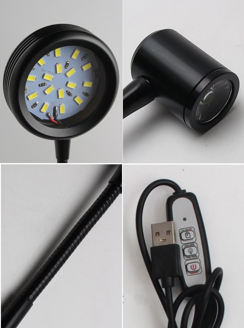 Mikro landskab plante lampe led lys wabikusa mini nano natur træ akvarium vand plante vokse led lys