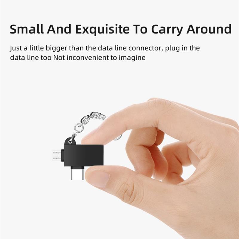 2 In 1 Otg Adapter Converter Type-C + Micro + Usb 3.0 Adapters Converters, voor Samsung Xiaomi Huawei Etc Android Mobiele Telefoon
