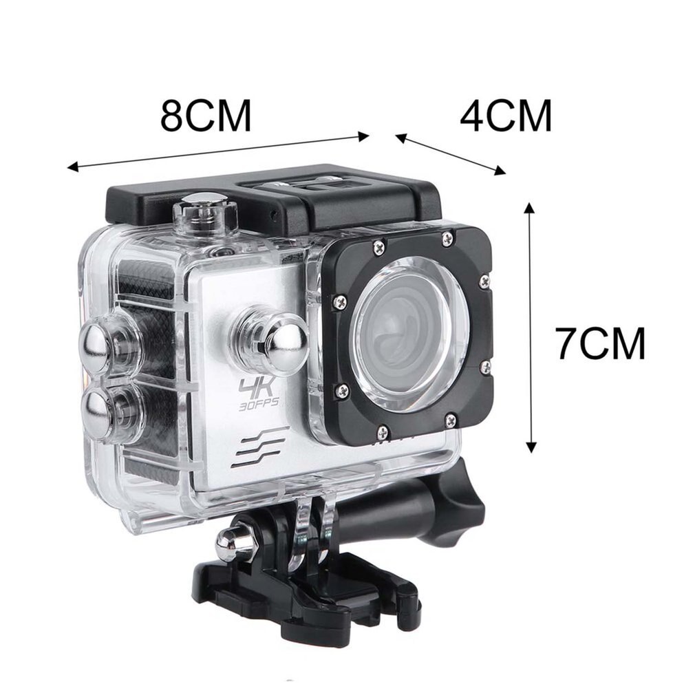 4K Wifi Camera 170 Degree Wide Angel Sports DV Camera Waterproof Outdoor Diving Riding Photo Shooting Video Recording