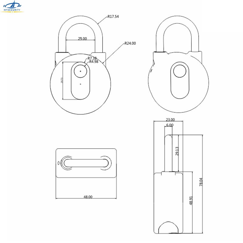 Mini Phone APP Remote Control Bluetooth Padlock Home Security Mini Metal Smart Locks Wireless Password Electronic Door Lock